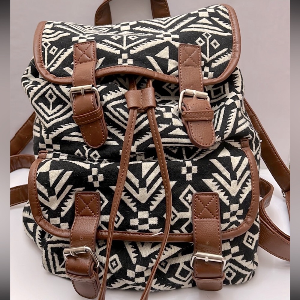 Calypso Studios Tribal Print Drawstring Backpack - image 1